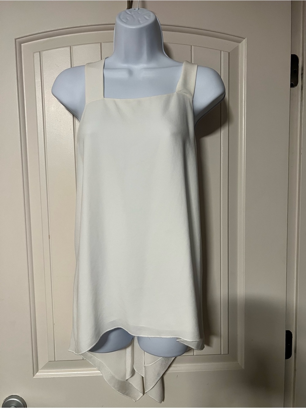 Club Monaco Cream Chiffon High-Low Top